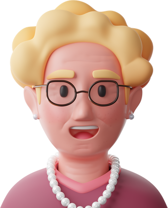 Middle Aged Mother 3D Icon